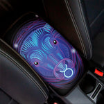 Dark Taurus Zodiac Sign Print Car Center Console Cover