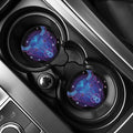 Dark Taurus Zodiac Sign Print Car Coasters