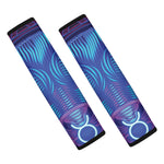 Dark Taurus Zodiac Sign Print Car Seat Belt Covers