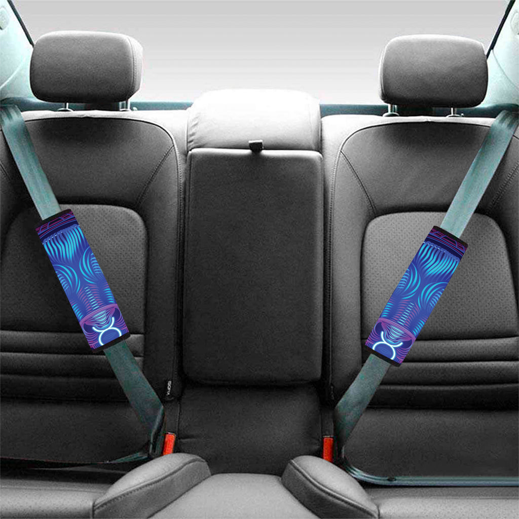 Dark Taurus Zodiac Sign Print Car Seat Belt Covers