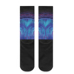 Dark Taurus Zodiac Sign Print Crew Socks