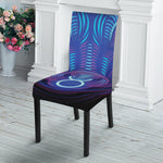 Dark Taurus Zodiac Sign Print Dining Chair Slipcover