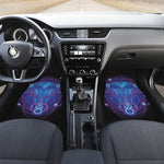 Dark Taurus Zodiac Sign Print Front Car Floor Mats