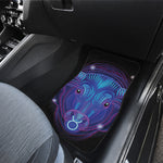 Dark Taurus Zodiac Sign Print Front Car Floor Mats