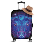 Dark Taurus Zodiac Sign Print Luggage Cover