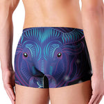 Dark Taurus Zodiac Sign Print Men's Boxer Briefs