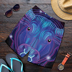 Dark Taurus Zodiac Sign Print Men's Shorts