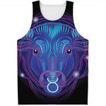 Dark Taurus Zodiac Sign Print Men's Tank Top