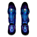 Dark Taurus Zodiac Sign Print Muay Thai Shin Guards
