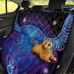 Dark Taurus Zodiac Sign Print Pet Car Back Seat Cover