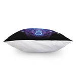 Dark Taurus Zodiac Sign Print Pillow Cover