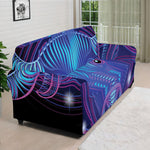 Dark Taurus Zodiac Sign Print Sofa Cover