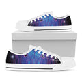 Dark Taurus Zodiac Sign Print White Low Top Sneakers