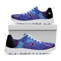Dark Taurus Zodiac Sign Print White Running Shoes