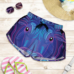 Dark Taurus Zodiac Sign Print Women's Shorts