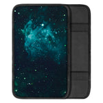 Dark Teal Galaxy Space Print Car Center Console Cover