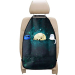 Dark Teal Galaxy Space Print Car Seat Organizers