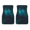 Dark Teal Galaxy Space Print Front Car Floor Mats