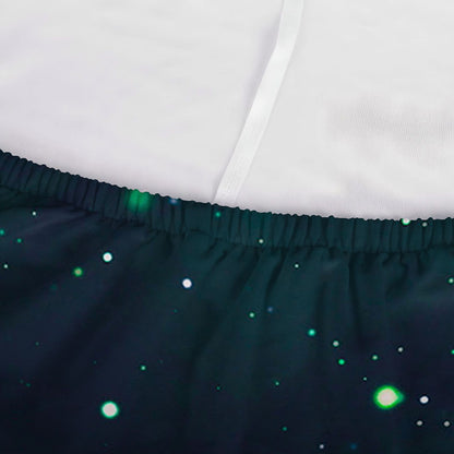 Dark Teal Galaxy Space Print Sofa Cover