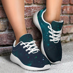Dark Teal Galaxy Space Print Sport Shoes GearFrost