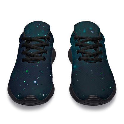 Dark Teal Galaxy Space Print Sport Shoes GearFrost