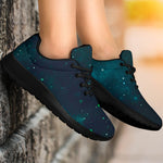 Dark Teal Galaxy Space Print Sport Shoes GearFrost