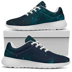 Dark Teal Galaxy Space Print Sport Shoes GearFrost