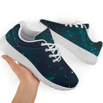 Dark Teal Galaxy Space Print Sport Shoes GearFrost