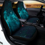 Dark Teal Galaxy Space Print Universal Fit Car Seat Covers