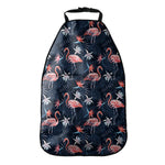 Dark Tropical Flamingo Pattern Print Car Seat Organizers