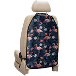 Dark Tropical Flamingo Pattern Print Car Seat Organizers