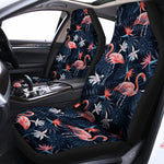 Dark Tropical Flamingo Pattern Print Universal Fit Car Seat Covers