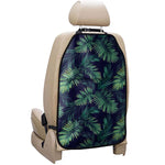 Dark Tropical Palm Leaf Pattern Print Car Seat Organizers