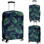Dark Tropical Palm Leaf Pattern Print Luggage Cover GearFrost
