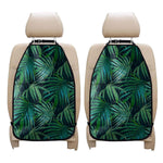 Dark Tropical Palm Leaves Pattern Print Car Seat Organizers