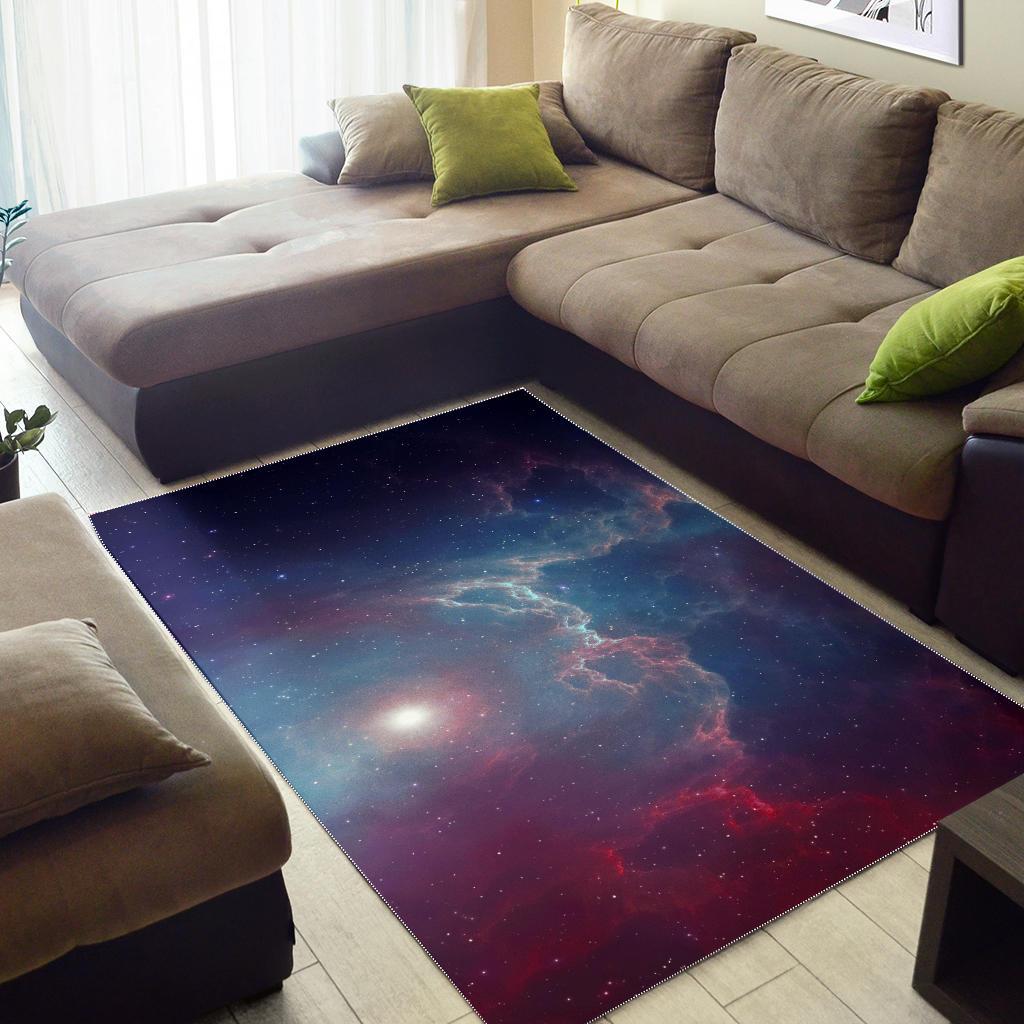 Dark Universe Galaxy Deep Space Print Area Rug GearFrost