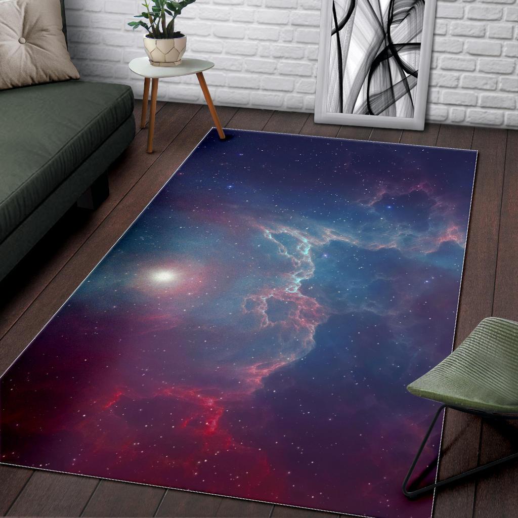 Dark Universe Galaxy Deep Space Print Area Rug GearFrost