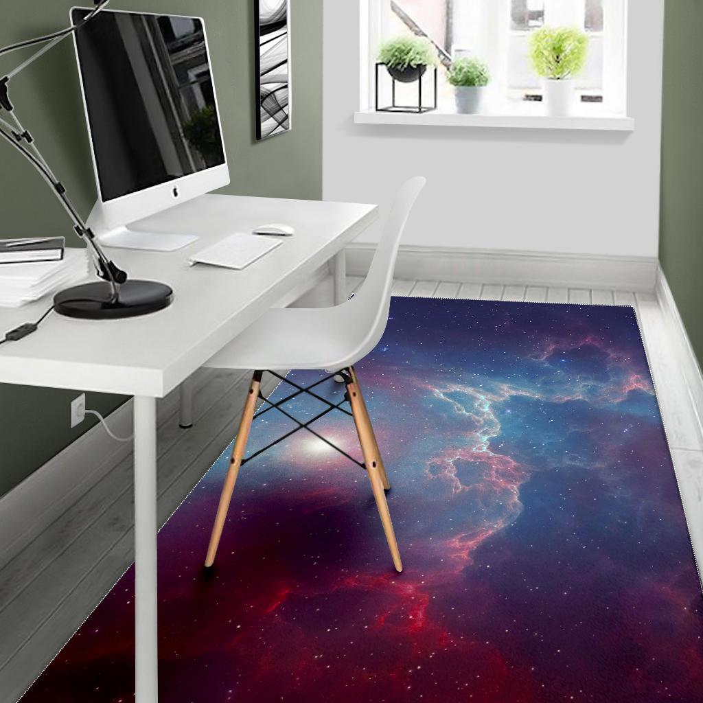 Dark Universe Galaxy Deep Space Print Area Rug GearFrost