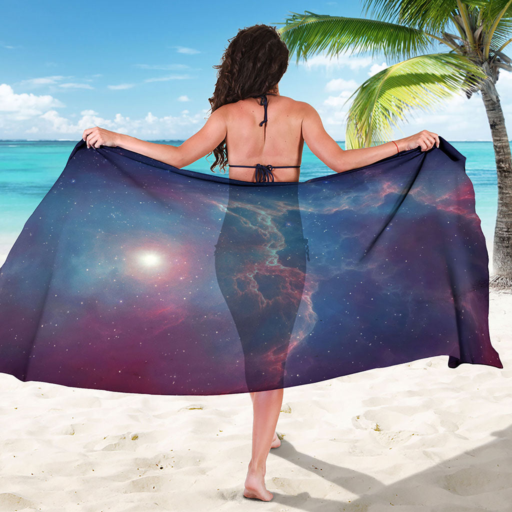 Dark Universe Galaxy Deep Space Print Beach Sarong Wrap