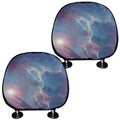 Dark Universe Galaxy Deep Space Print Car Headrest Covers