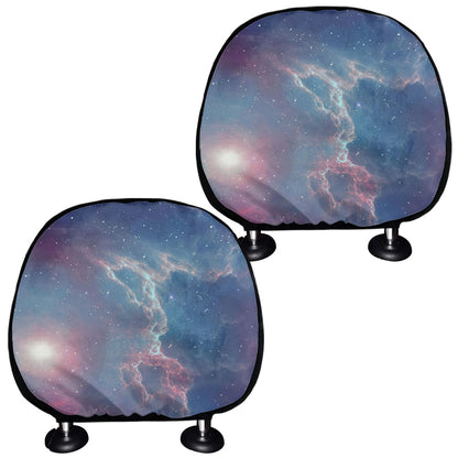 Dark Universe Galaxy Deep Space Print Car Headrest Covers