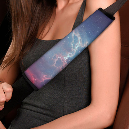 Dark Universe Galaxy Deep Space Print Car Seat Belt Covers