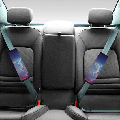 Dark Universe Galaxy Deep Space Print Car Seat Belt Covers