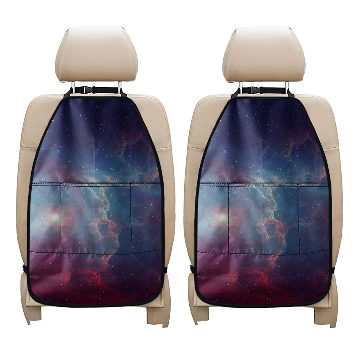 Dark Universe Galaxy Deep Space Print Car Seat Organizers