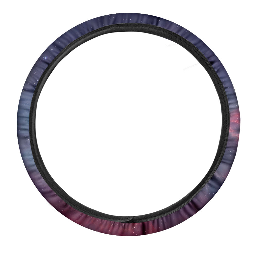 Dark Universe Galaxy Deep Space Print Car Steering Wheel Cover