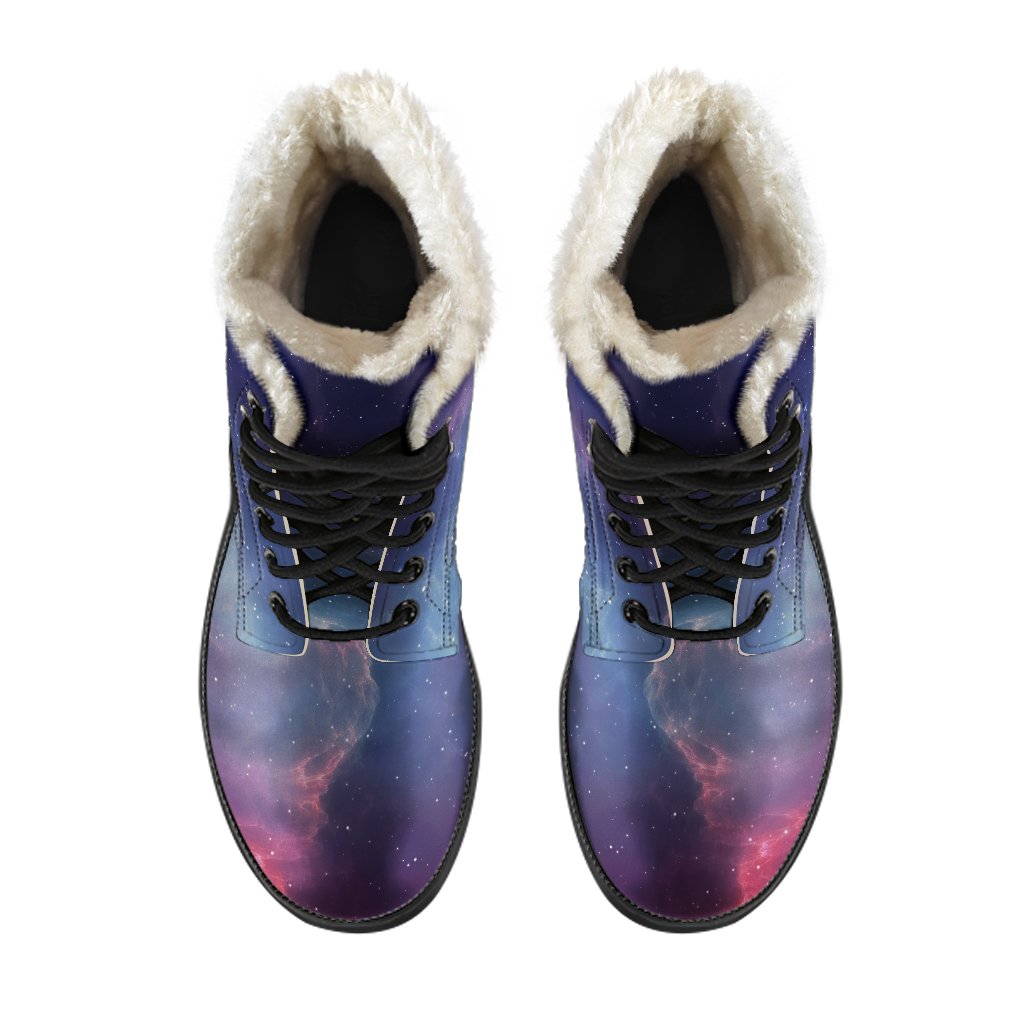 Dark Universe Galaxy Deep Space Print Comfy Boots GearFrost
