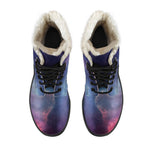 Dark Universe Galaxy Deep Space Print Comfy Boots GearFrost