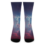 Dark Universe Galaxy Deep Space Print Crew Socks