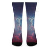 Dark Universe Galaxy Deep Space Print Crew Socks