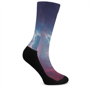 Dark Universe Galaxy Deep Space Print Crew Socks